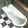 Dark Green Freestanding Single Ended Bath with Chrome Feet 1670 x 740mm - Park Royal