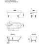 Dark Green Freestanding Single Ended Bath with Black Feet 1670 x 740mm - Park Royal