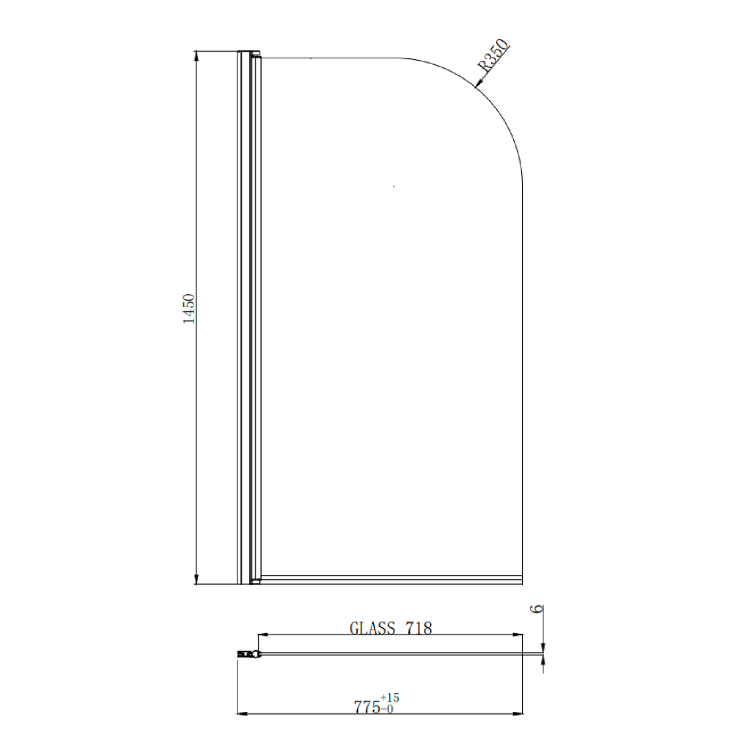 Dark Green Freestanding Single Ended Shower Bath with Brushed Brass Screen & Feet 1670 x 740mm - Park Royal