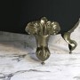 Black Freestanding Single Ended Bath with Brass Feet 1670 x 740mm - Park Royal