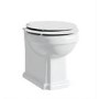 Back to Wall Traditional Toilet with Wooden Soft Close Seat & Black Hinges - Park Royal
