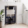 Matt Black Wall Hung Smart Bidet Japanese Toilet & 820mm Frame Cistern with Black Glass Sensor Pneumatic Flush Plate - Purificare