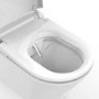 Wall Hung Smart Bidet Japanese Toilet with Heated Seat & 820mm Frame Cistern and Chrome Pneumatic Flush Plate - Purificare