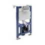 Wall Hung Smart Bidet Japanese Toilet with Heated Seat & 820mm Frame Cistern and Chrome Pneumatic Flush Plate - Purificare
