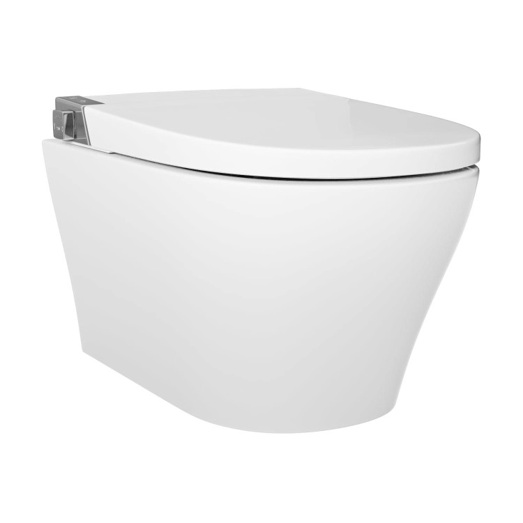 GRADE A1 - Wall Hung Smart Bidet Japanese Toilet with Heated Seat - Purificare
