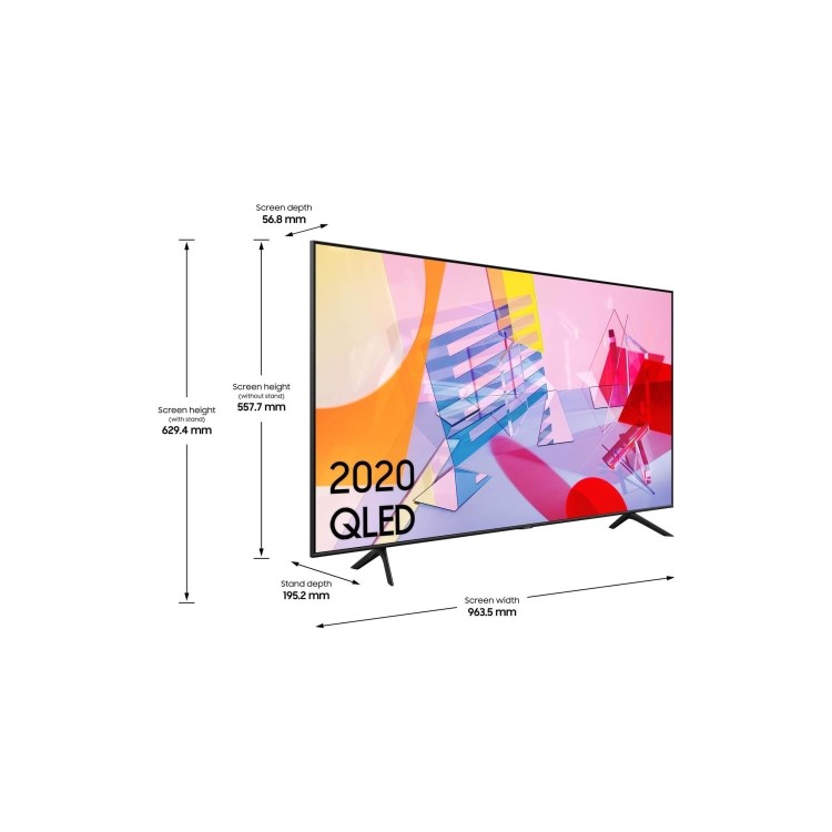 Samsung QE65Q60TAUXXU 65" 4K Ultra HD HDR10+ Smart QLED TV with Soundbar and Subwoofer