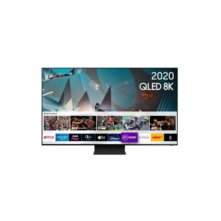 Samsung QE75Q800TATXXU 75" 8K Ultra Sharp HD HDR10+ Smart QLED TV with Soundbar & Subwoofer