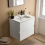 600mm Ideal Standard Eurovit+ White Wall Hung Vanity Unit with Basin