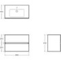 800mm Ideal Standard Eurovit+ White Wall Hung Vanity Unit with Basin
