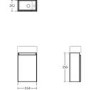 350mm Ideal Standard Eurovit+ White Left-Hand Wall Hung Vanity Unit with Basin