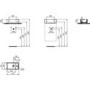 350mm Ideal Standard Eurovit+ Oak Right-Hand Wall Hung Vanity Unit with Basin