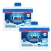 Finish Dishwasher Tablets x85 Rinse &amp; Shine Aid 400ml Salt 4kg And Limescale Cleaner Bundle