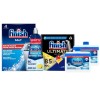 Finish Dishwasher Tablets x85 Rinse &amp; Shine Aid 400ml Salt 4kg And Limescale Cleaner Bundle