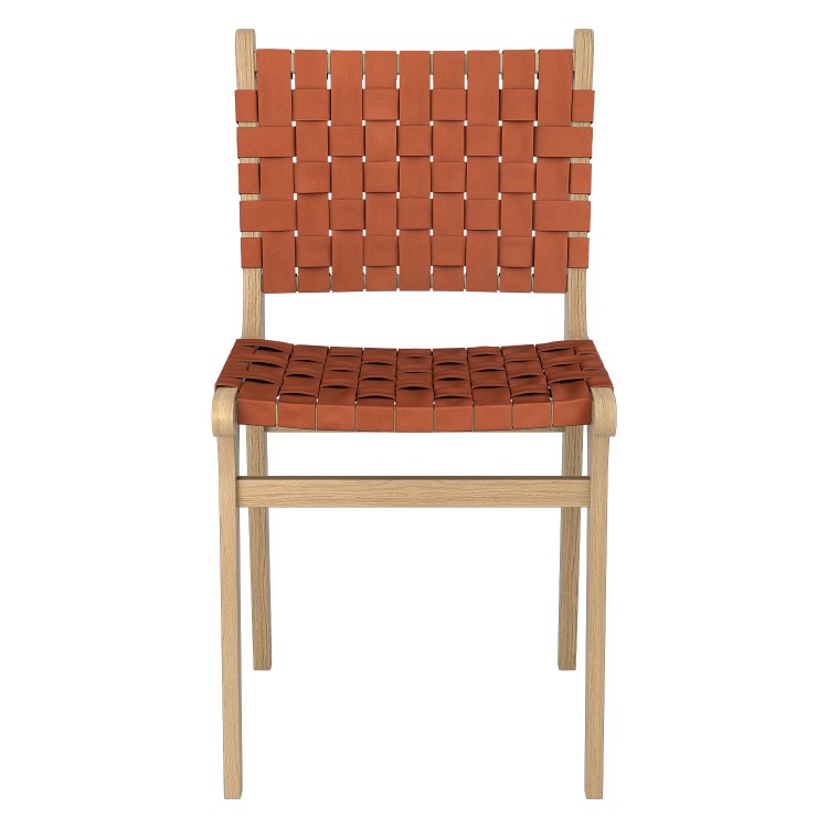 Oak Drop Leaf Dining Table Set with 4 Tan Faux Leather Chairs - Seats 4 - Rudy