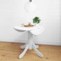 Small Round Dining Table in White with 2 Chairs - Rhode Island