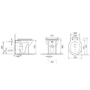 Back to Wall Rimless Toilet and Soft Close Seat - Ripley