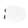 Back to Wall Rimless Toilet and Soft Close Seat with Matt Black Hinges - Ripley