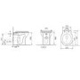 Back to Wall Rimless Toilet and Soft Close Seat - Ripley