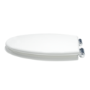 Back to Wall Rimless Toilet and Wooden Soft Close Seat with Chrome Hinges - Ripley
