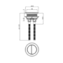 Close Coupled Rimless Toilet with Soft Close Seat and Brushed Brass Fittings - Ripley