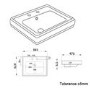 Grade A1 - Traditional Full Pedestal 2 Tap Hole Basin 583mm - Park Royal