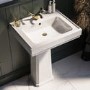 Grade A1 - Traditional Full Pedestal 1 Tap Hole Basin 583mm - Park Royal