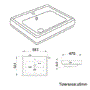 Grade A1 - Traditional Full Pedestal 1 Tap Hole Basin 583mm - Park Royal