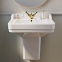 BUN/A1/RIPPRSSPED/96797 ONLY OPENED - Traditional Semi Pedestal 1 Tap Hole Basin 570mm - Ripley