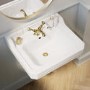 ONLY OPENED - Traditional Semi Pedestal 1 Tap Hole Basin 570mm - Ripley