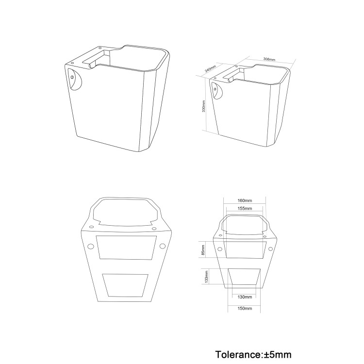 ONLY OPENED - Traditional Semi Pedestal 1 Tap Hole Basin 570mm - Ripley