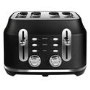 Rangemaster Classic 4 Slice Toaster & Cordless Classic Dome 1.7L Kettle - Black