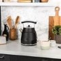 Rangemaster Classic 4 Slice Toaster & Cordless Classic Dome 1.7L Kettle - Black