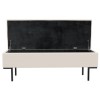 Cushioned End-of-Bed Ottoman Storage Bench in Beige Corduroy - Roman