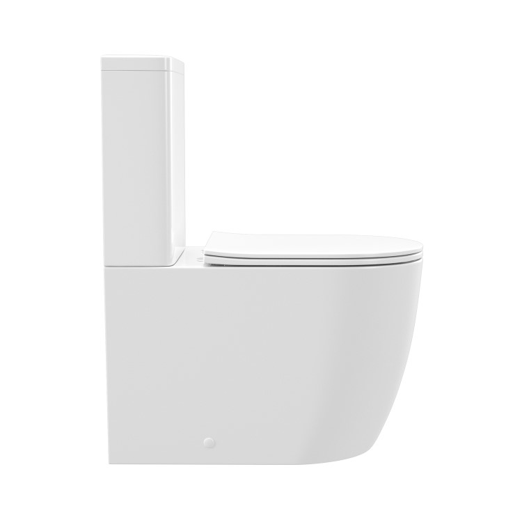 ONLY OPENED - Close Coupled Rimless Toilet with Soft Close Seat - Roma