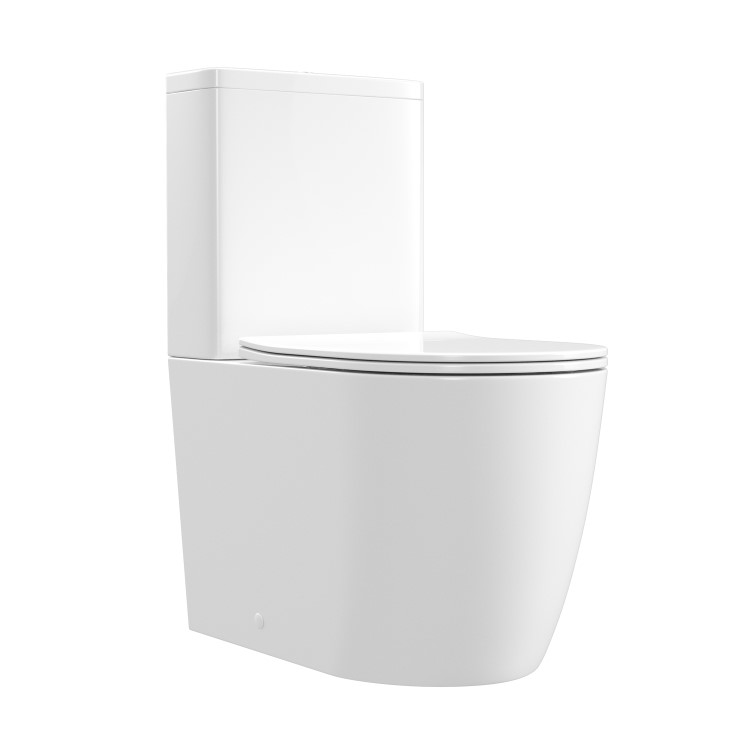 ONLY OPENED - Close Coupled Rimless Toilet with Soft Close Seat - Roma
