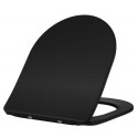 ROMMBCCSEATCH Matt Black Comfort Height Close Coupled SEAT - Roma
