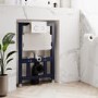 Wall Hung Rimless Toilet with Soft Close Seat, White Glass Sensor Flush Plate, 820mm Frame & Cistern – Roma