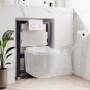 Wall Hung Rimless Toilet with Soft Close Seat, White Glass Sensor Flush Plate, 820mm Frame & Cistern – Roma