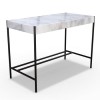 White Marble Effect Dressing Table - Roxy