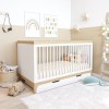 2 Piece Nursery Furniture Set with Cot Bed and Changing Table in White - Rue