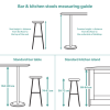 Set of 3 Curved Navy Velvet Adjustable Swivel Bar Stools with Backs - Runa