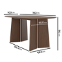 Walnut Dining Table - Seats 4 - 6 - Rivo