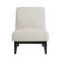 Beige Jacquard Patterned Fabric Chair - Raya