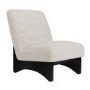 Beige Jacquard Patterned Fabric Chair - Raya