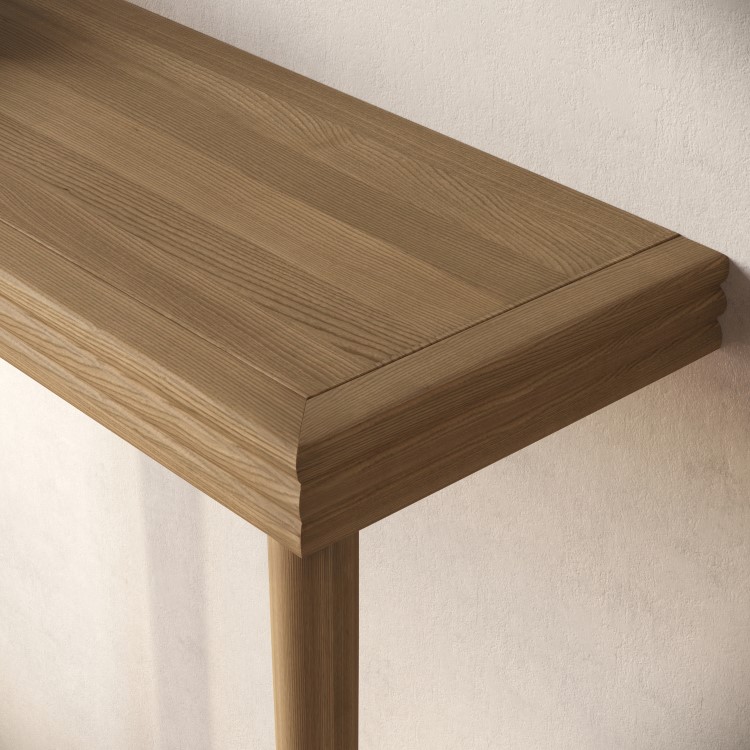 Large & Narrow Solid Weathered Oak Radiator Cover - 150cm - Rayne