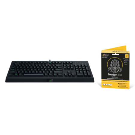 Razer Cynosa Lite Essential Gaming Keyboard & Norton Gaming Security Bundle