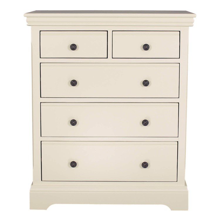 Savannah Double Bed 3 Piece Bedroom Set in Ivory/Cream