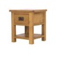 Solid Oak Bedside Table - Rustic Saxon Range