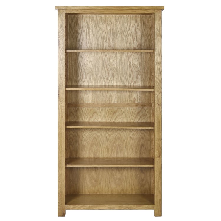 Office Tall Bookcase Shelving Unit - Rustic Saxon Range