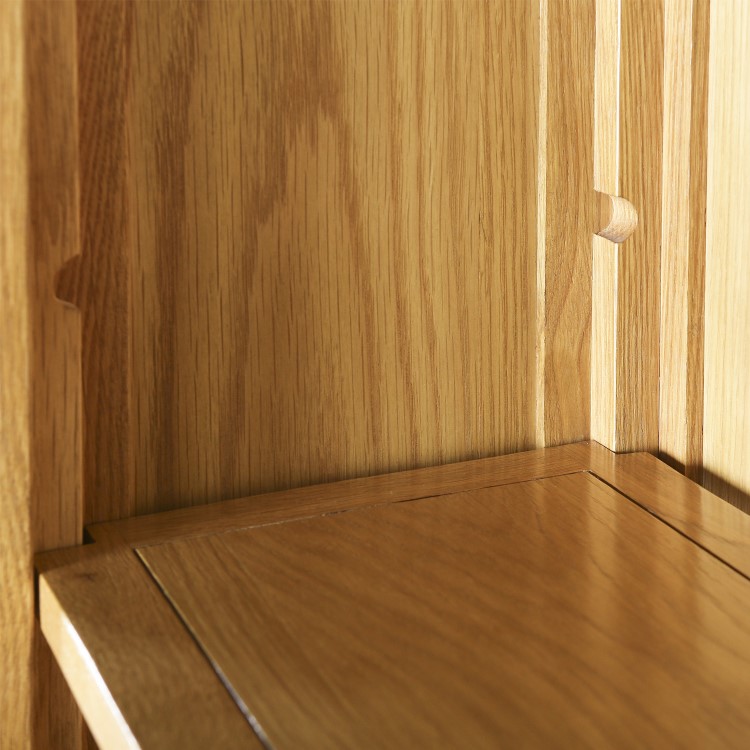 Office Tall Bookcase Shelving Unit - Rustic Saxon Range